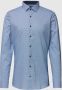 OLYMP No. Six Super slim fit zakelijk overhemd met structuurmotief - Thumbnail 1