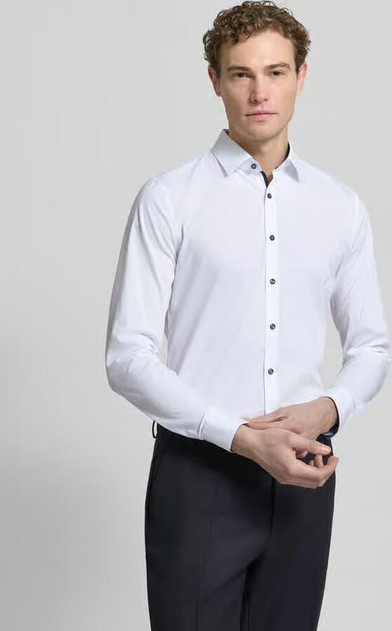OLYMP No. Six Super slim fit zakelijk overhemd model 'Urban Kent' - Foto 4