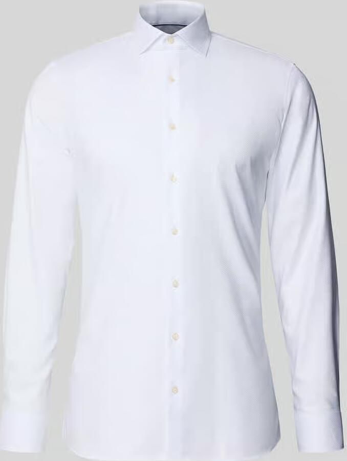 OLYMP No. Six Super slim fit zakelijk overhemd van twill - Foto 2