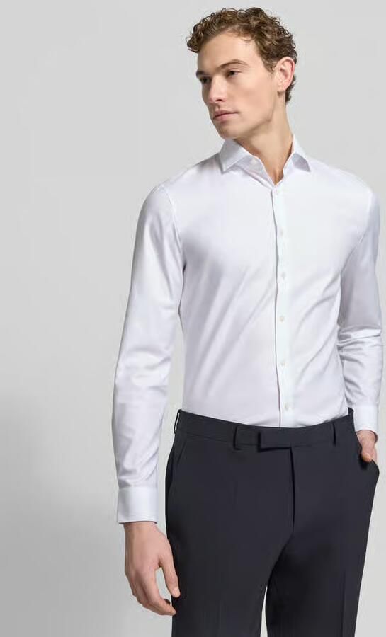 OLYMP No. Six Super slim fit zakelijk overhemd van twill - Foto 7