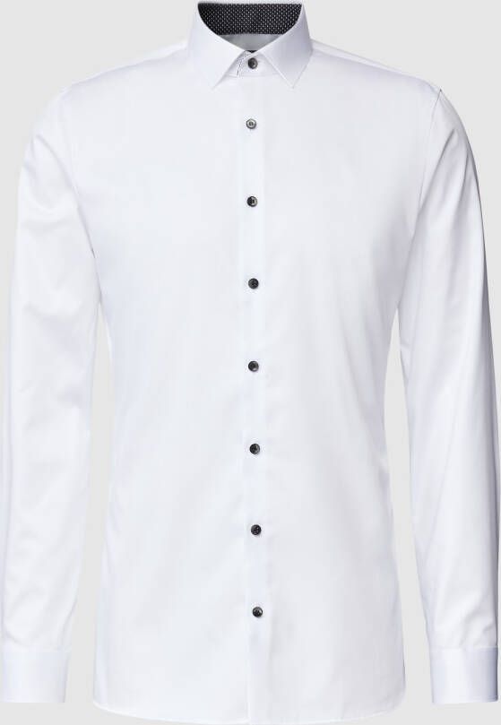 OLYMP No. Six Super slim fit zakelijk overhemd met kentkraag