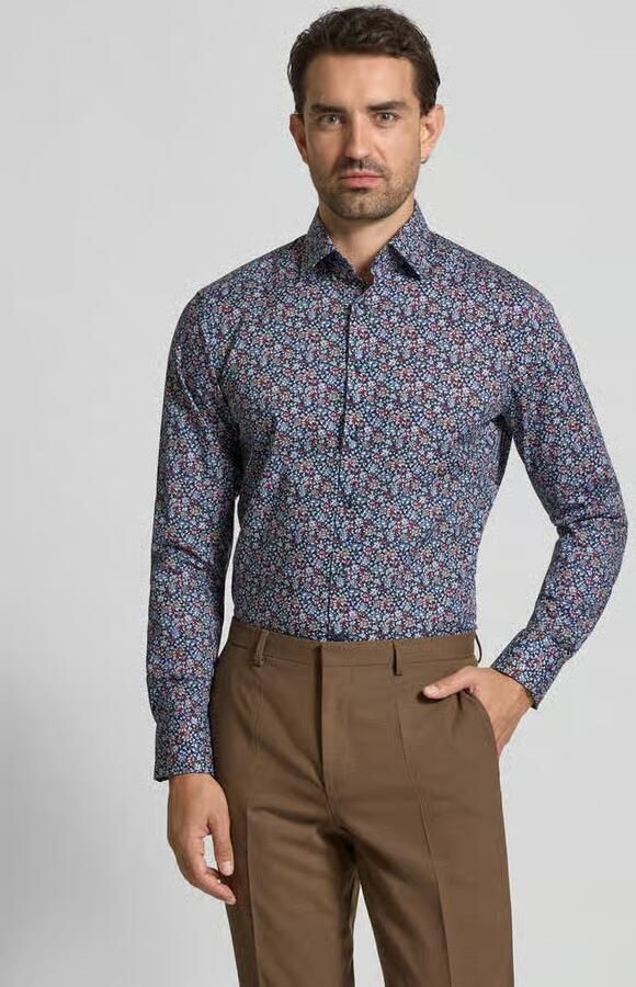 Olymp Modern fit vrijetijdsoverhemd met kentkraag - Foto 2