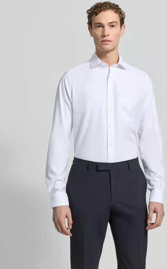Olymp Regular fit zakelijk overhemd van twill met extra lange mouwen - Foto 6