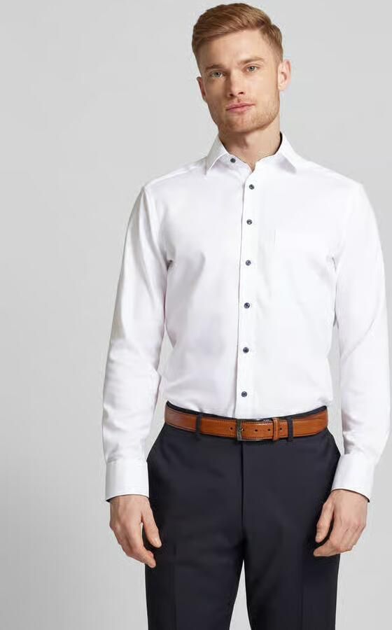 Olymp Modern fit zakelijk overhemd met kentkraag - Foto 5