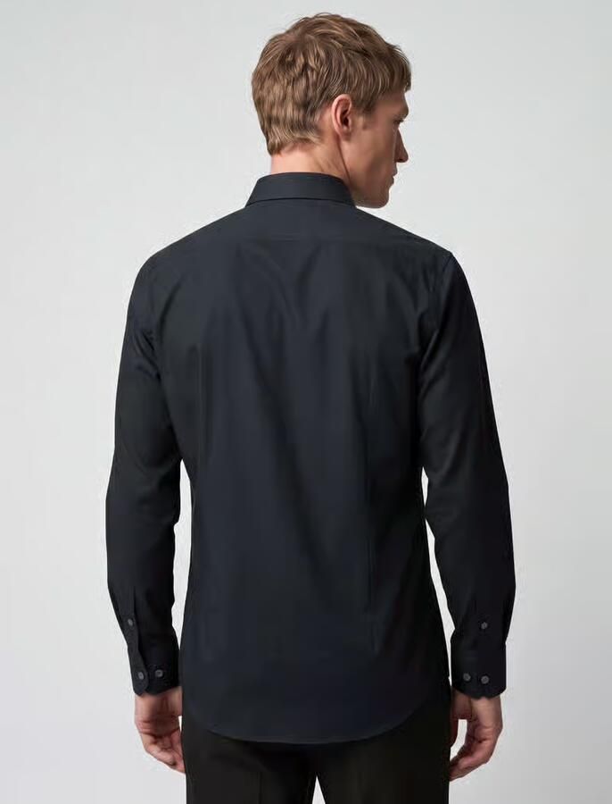 OLYMP REGULAR FIT Regular fit zakelijk overhemd met kentkraag model 'Global'
