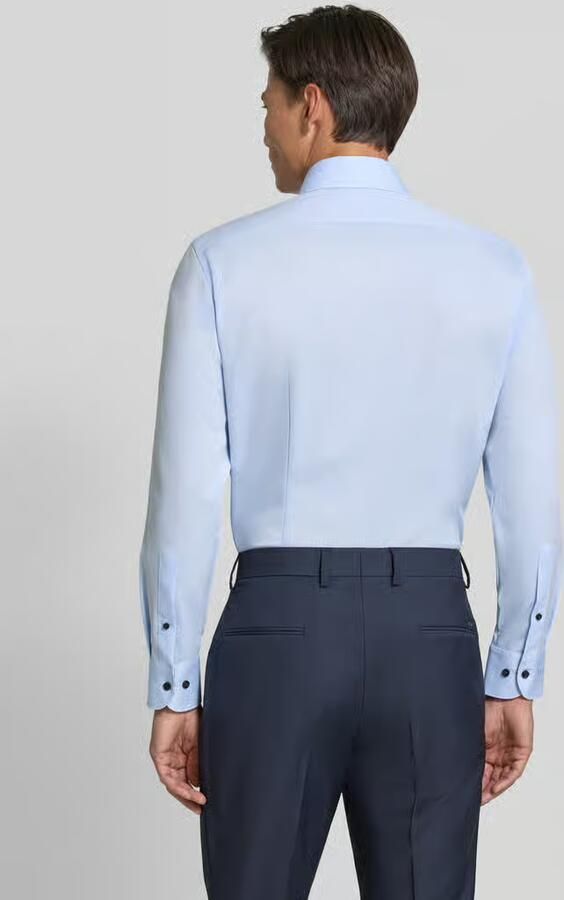 Olymp modern fit zakelijk overhemd van puur katoen