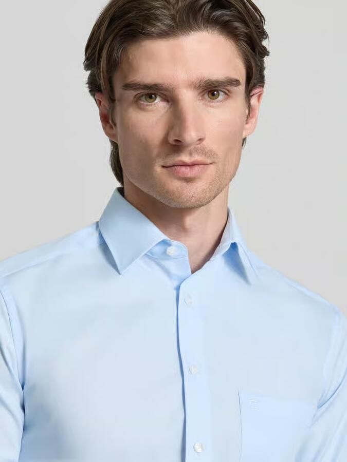 Olymp Regular fit vrijetijdsoverhemd met logostitching model 'New' - Foto 6