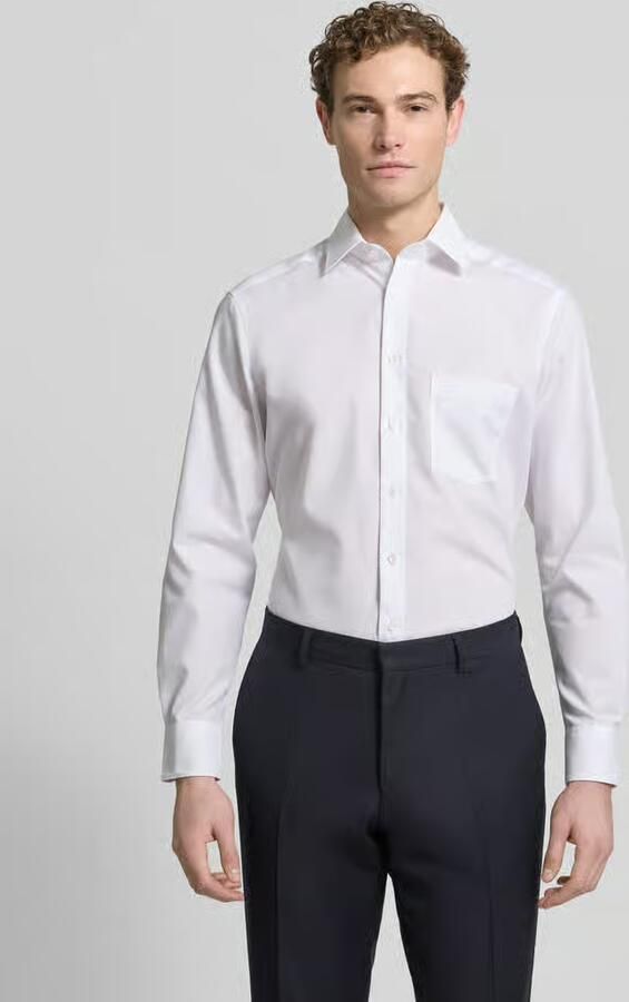 Olymp Regular fit vrijetijdsoverhemd met logostitching model 'New' - Foto 14