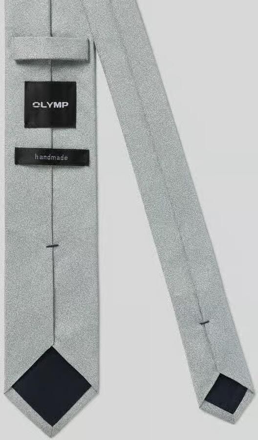 Olymp Stropdas van pure zijde met logopatch (6 5 cm) - Foto 2