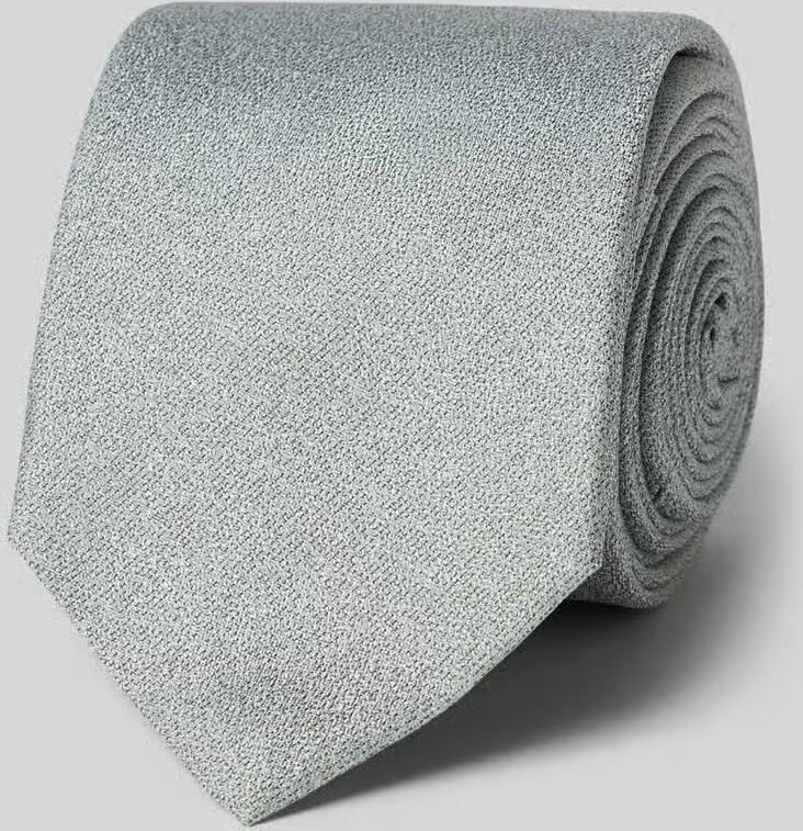 Olymp Stropdas van pure zijde met logopatch (6 5 cm)