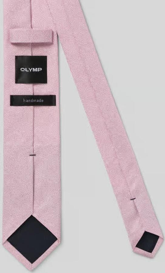 Olymp Stropdas van pure zijde met logopatch (6 5 cm) - Foto 2