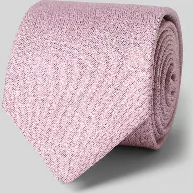 Olymp Stropdas van pure zijde met logopatch (6 5 cm)
