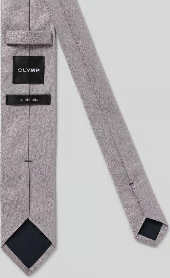 Olymp Stropdas van pure zijde met logopatch (6 5 cm) - Foto 2