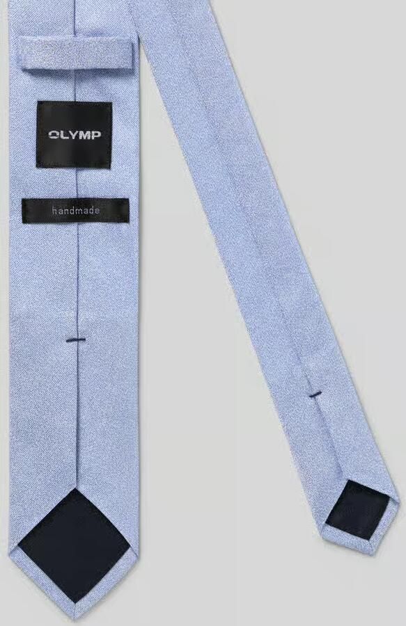 Olymp Stropdas van pure zijde met logopatch (6 5 cm) - Foto 2