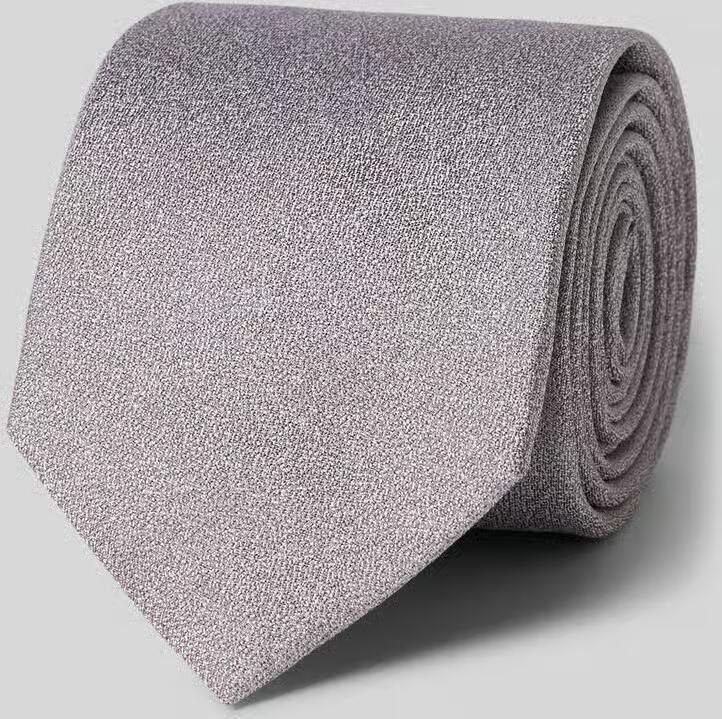 Olymp Stropdas van pure zijde met logopatch (6 5 cm)