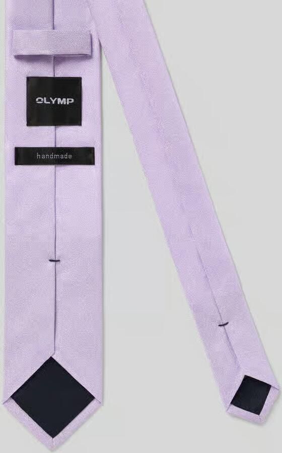 Olymp Stropdas van pure zijde met logopatch (6 5 cm) - Foto 2