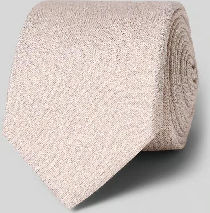 Olymp Stropdas van pure zijde met logopatch (6 5 cm)