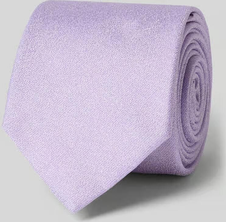 Olymp Stropdas van pure zijde met logopatch (6 5 cm)