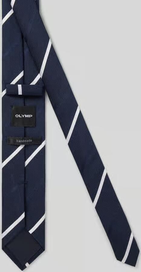 Olymp Stropdas van pure zijde met logopatch (6 5 cm) - Foto 2