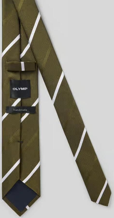 Olymp Stropdas van pure zijde met logopatch (6 5 cm) - Foto 2
