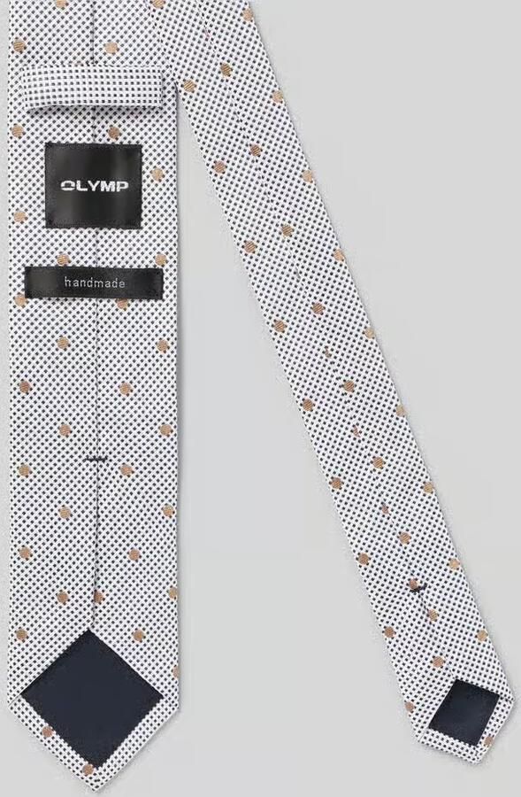 Olymp Stropdas van pure zijde met logopatch (6 5 cm) - Foto 2