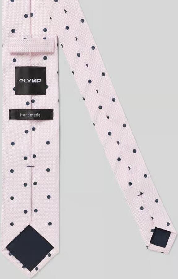 Olymp Stropdas van pure zijde met logopatch (6 5 cm) - Foto 2