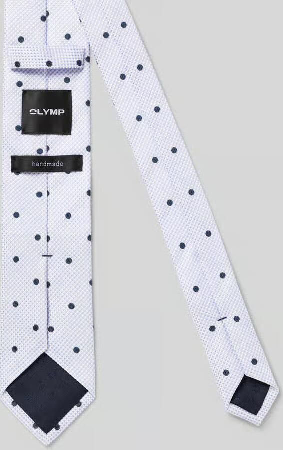 Olymp Stropdas van pure zijde met logopatch (6 5 cm) - Foto 2
