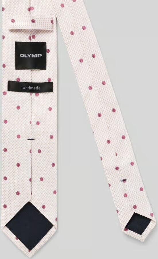 Olymp Stropdas van pure zijde met logopatch (6 5 cm) - Foto 2