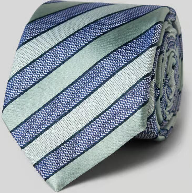 Olymp Zijden stropdas in all-over look (6 5 cm)