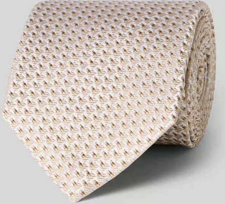 Olymp Zijden stropdas in all-over look (7 5 cm)