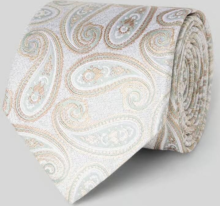 Olymp Zijden stropdas in all-over look (7 5 cm)