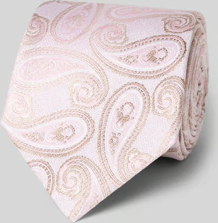 Olymp Zijden stropdas in all-over look (7 5 cm)