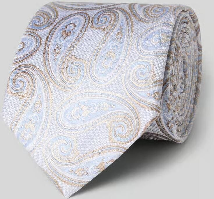 Olymp Zijden stropdas in all-over look (7 5 cm)
