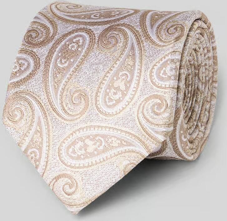 Olymp Zijden stropdas in all-over look (7 5 cm)