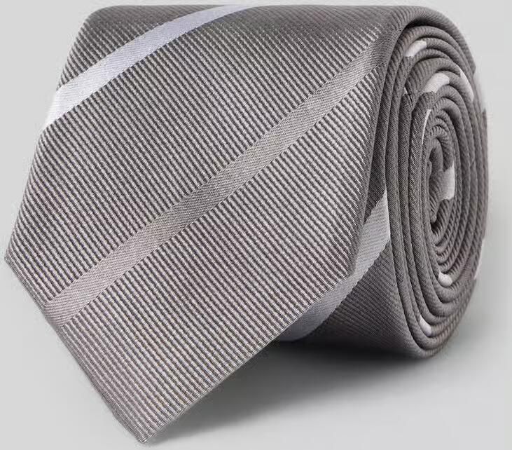 Olymp Zijdenstropdas van zuiver stropdas met Logopatch (6 5 cm) - Foto 2