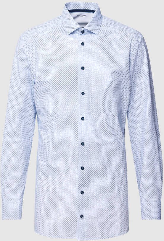 Olymp Regular fit zakelijk overhemd met all-over motief model 'Modern Kent'