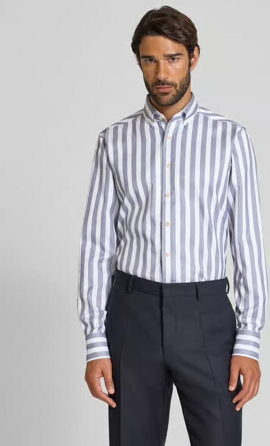 OLYMP SIGNATURE SLIM FIT Slim fit vrijetijdsoverhemd met button-downkraag model 'Sergio' - Foto 2