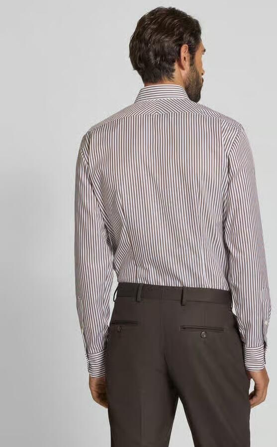 OLYMP SIGNATURE SLIM FIT Slim fit vrijetijdsoverhemd met kentkraag model 'Namur'