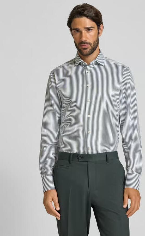 OLYMP SIGNATURE SLIM FIT Slim fit vrijetijdsoverhemd met kentkraag model 'Namur' - Foto 2