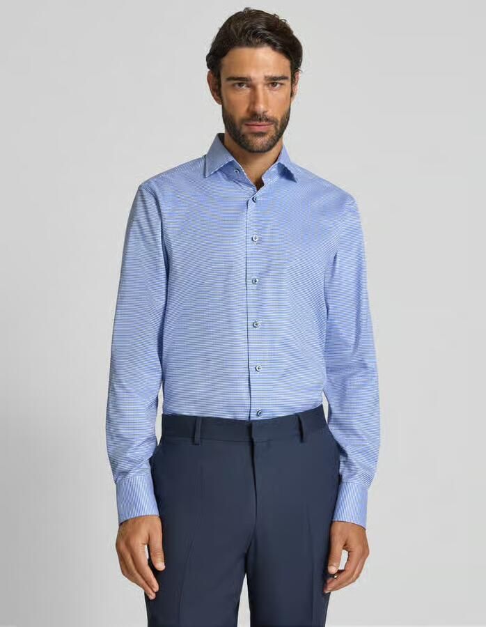 OLYMP SIGNATURE SLIM FIT Slim fit zakelijk overhemd met kentkraag model 'Savio' - Foto 2