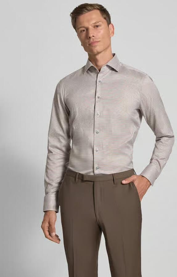 OLYMP SIGNATURE SLIM FIT Slim fit zakelijk overhemd met kentkraag model 'Savio' - Foto 2