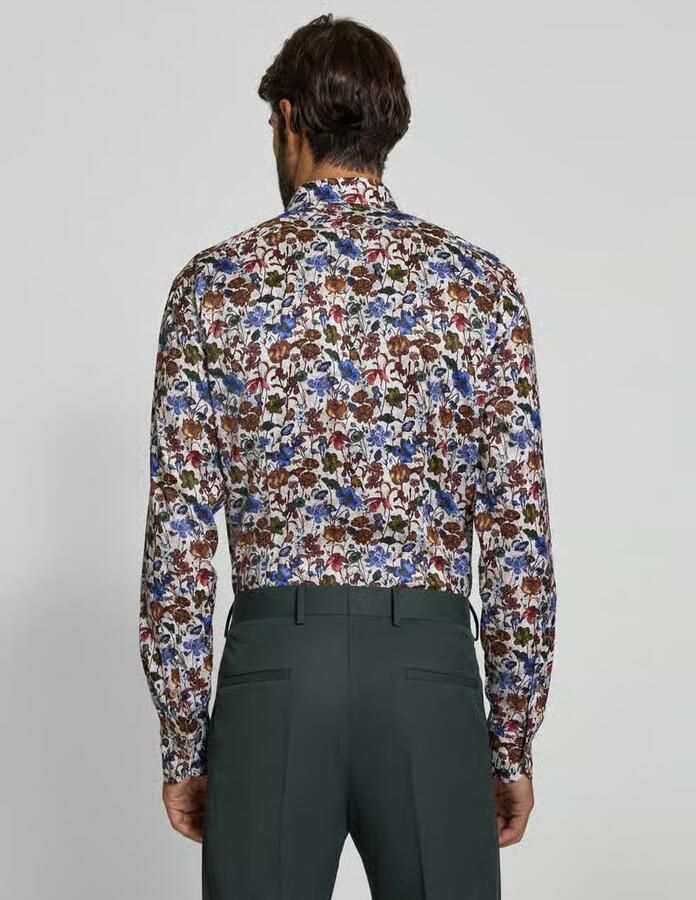 OLYMP SIGNATURE SLIM FIT Slim fit zakelijk overhemd met kentkraag model 'Savio'