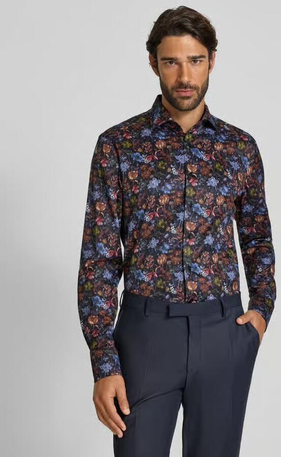 OLYMP SIGNATURE SLIM FIT Slim fit zakelijk overhemd met kentkraag model 'Savio' - Foto 2