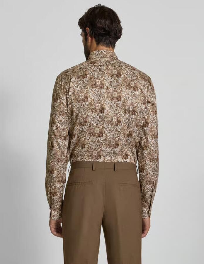 OLYMP SIGNATURE SLIM FIT Slim fit zakelijk overhemd met kentkraag model 'Savio'