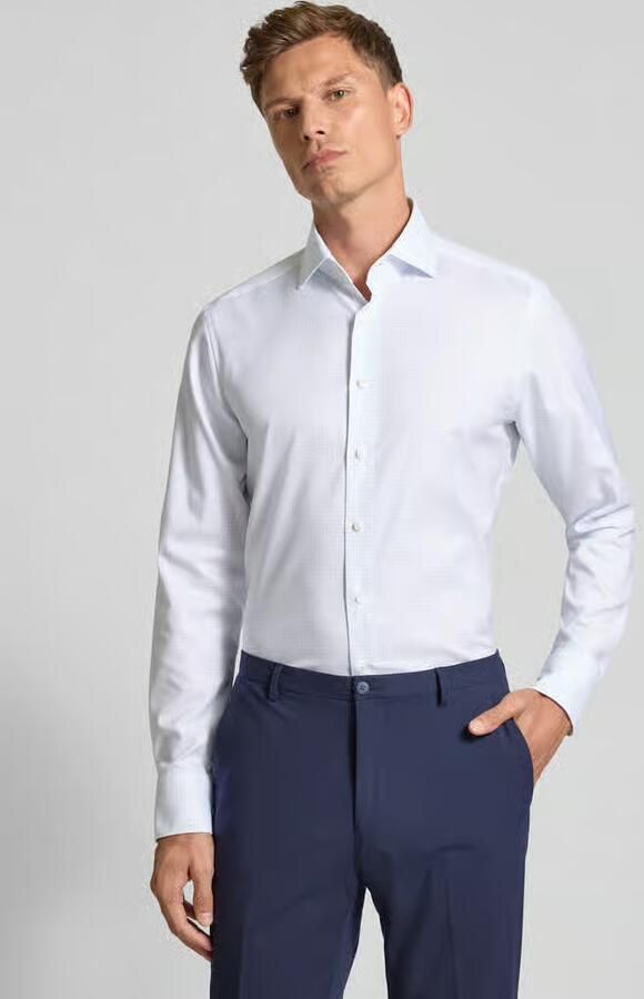 OLYMP SIGNATURE SLIM FIT Slim fit zakelijk overhemd met kentkraag model 'Savio' - Foto 2