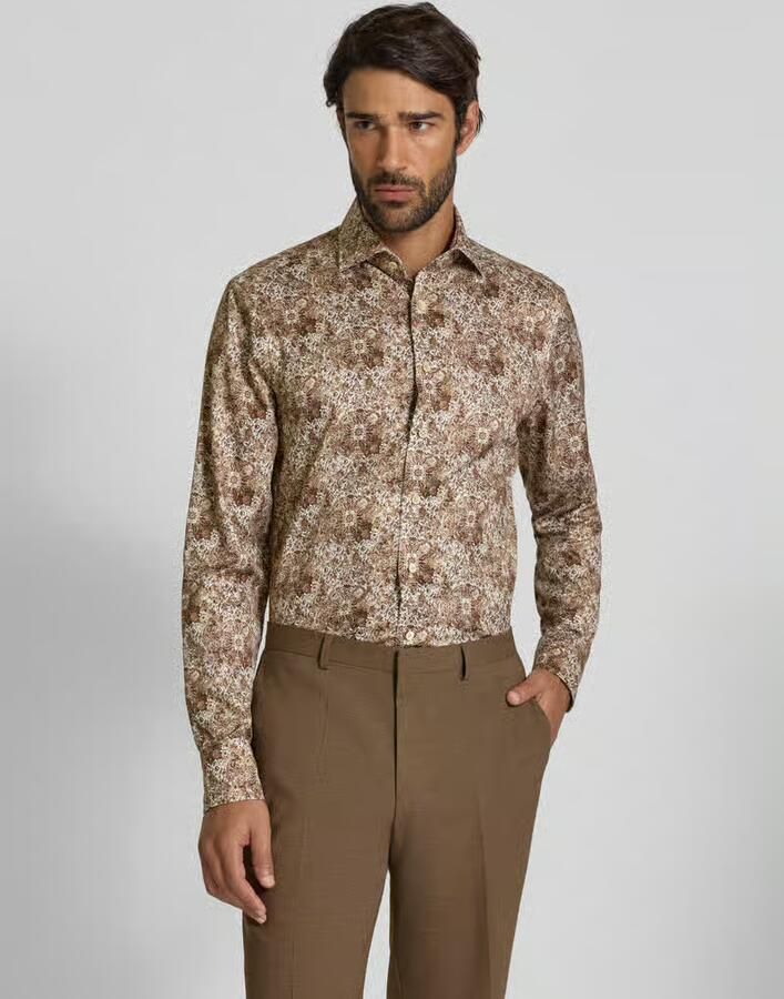 OLYMP SIGNATURE SLIM FIT Slim fit zakelijk overhemd met kentkraag model 'Savio' - Foto 2