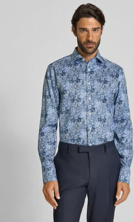 OLYMP SIGNATURE SLIM FIT Slim fit zakelijk overhemd met kentkraag model 'Savio' - Foto 2