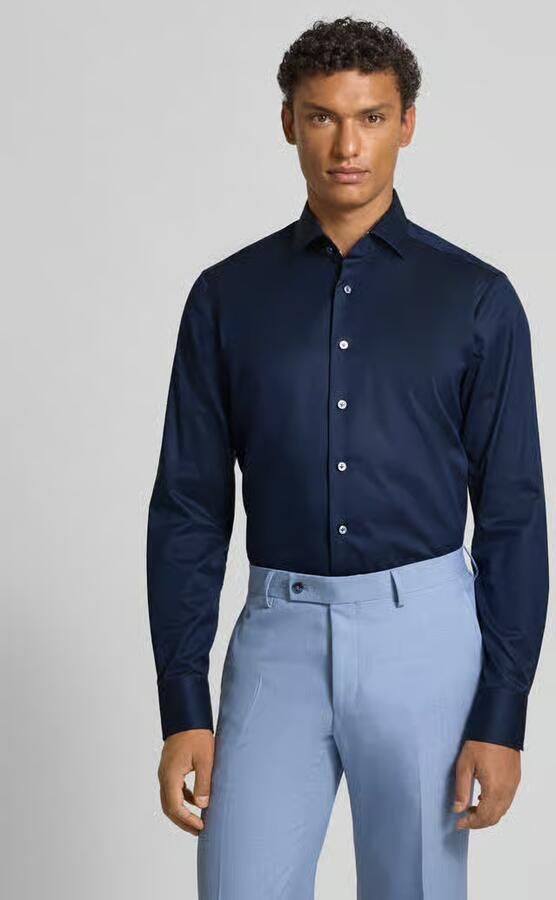 OLYMP SIGNATURE SLIM FIT Slim fit vrijetijdsoverhemd met kentkraag model 'Savio' - Foto 2