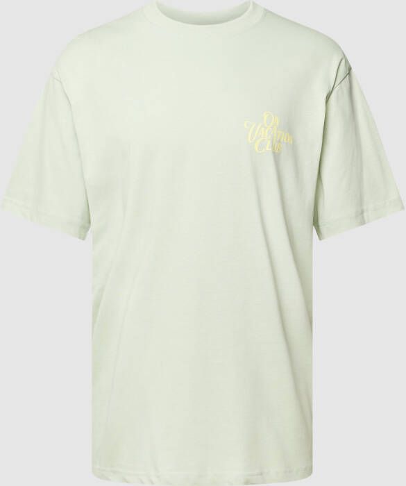 On Vacation T-shirt met motiefprint model 'Calligraphy'