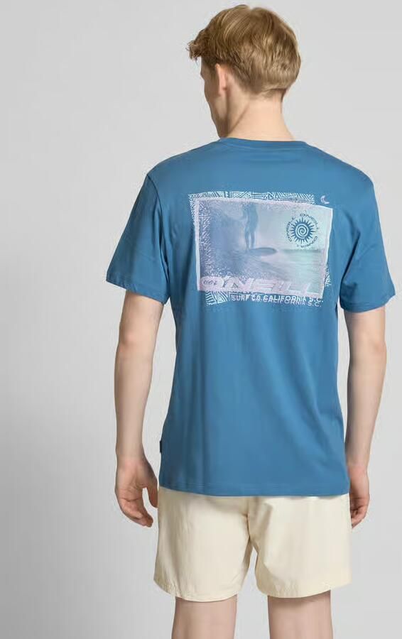 O'Neill T-shirt met labelprint en ronde hals